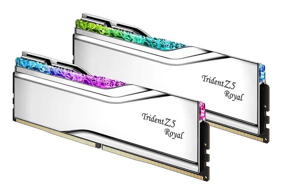 Trident Z5 Royal 32GB DDR5 6400MHz CL30 Dual Channel Kit Silver "F5-6400J3039G16GX2-TR5S"