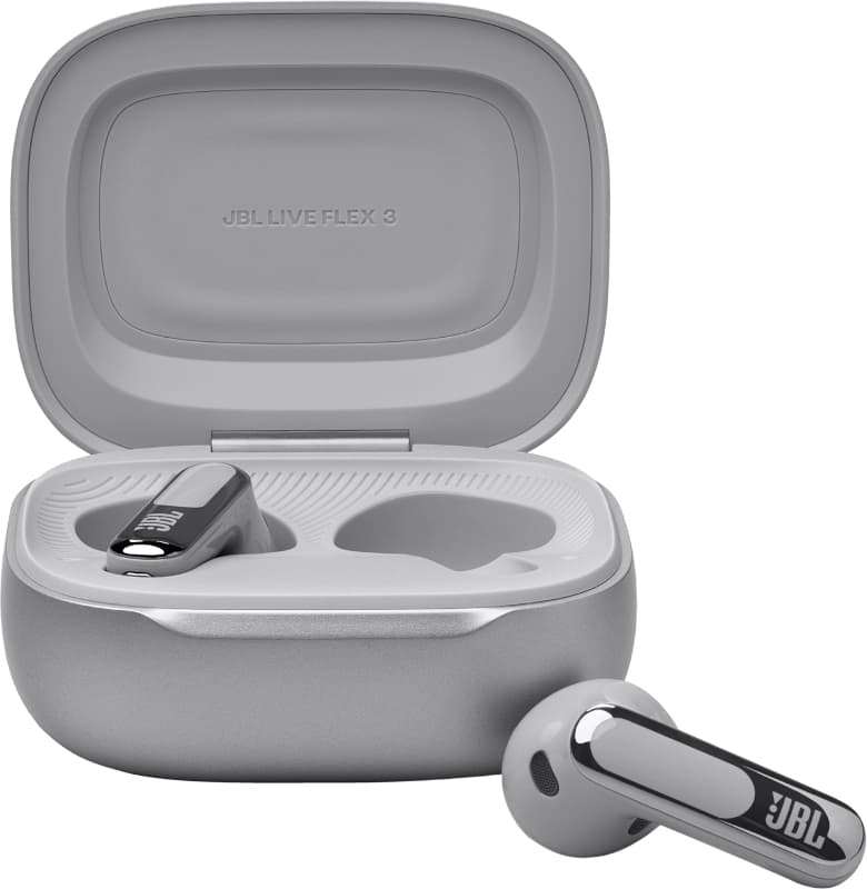 Live Flex 3, 10 ore, Bluetooth 5.3, Argintiu "JBLLIVEFLEX3SIL" — miniatură