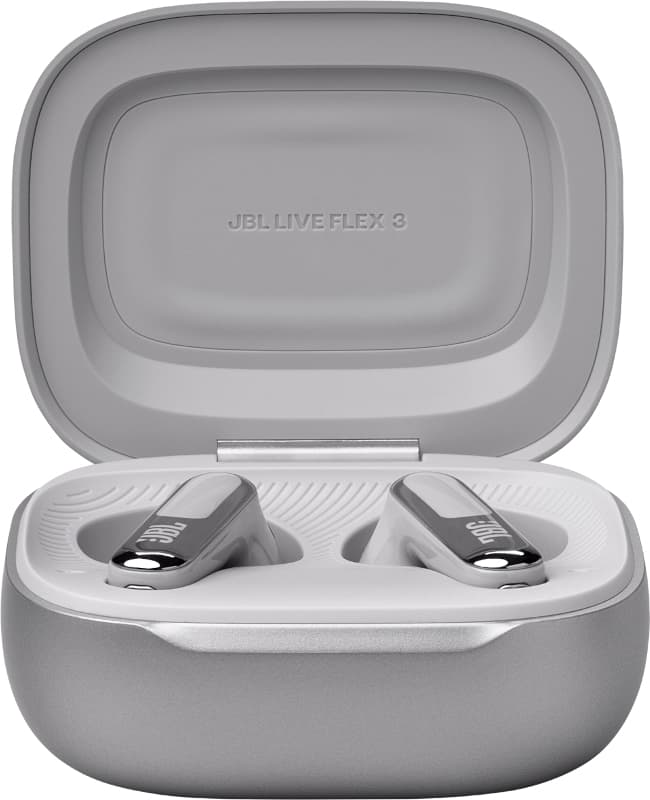 Live Flex 3, 10 ore, Bluetooth 5.3, Argintiu "JBLLIVEFLEX3SIL" — miniatură