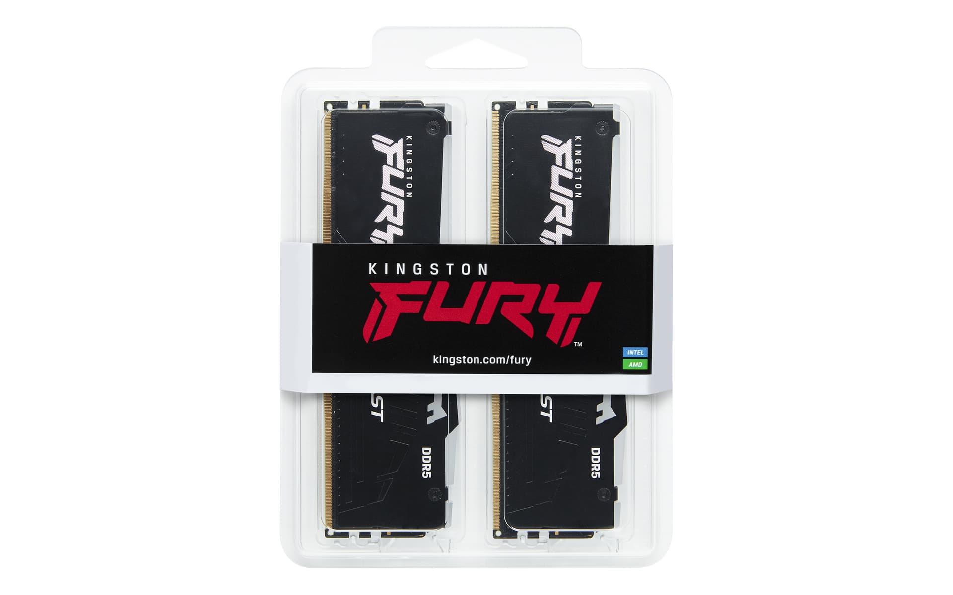 KINGSTON FURY Beast RGB, DDR5, 128GB, KIT (2x64GB), 5600MHz, CL36, Negru "KF556C36BBEAK2-128" — miniatură