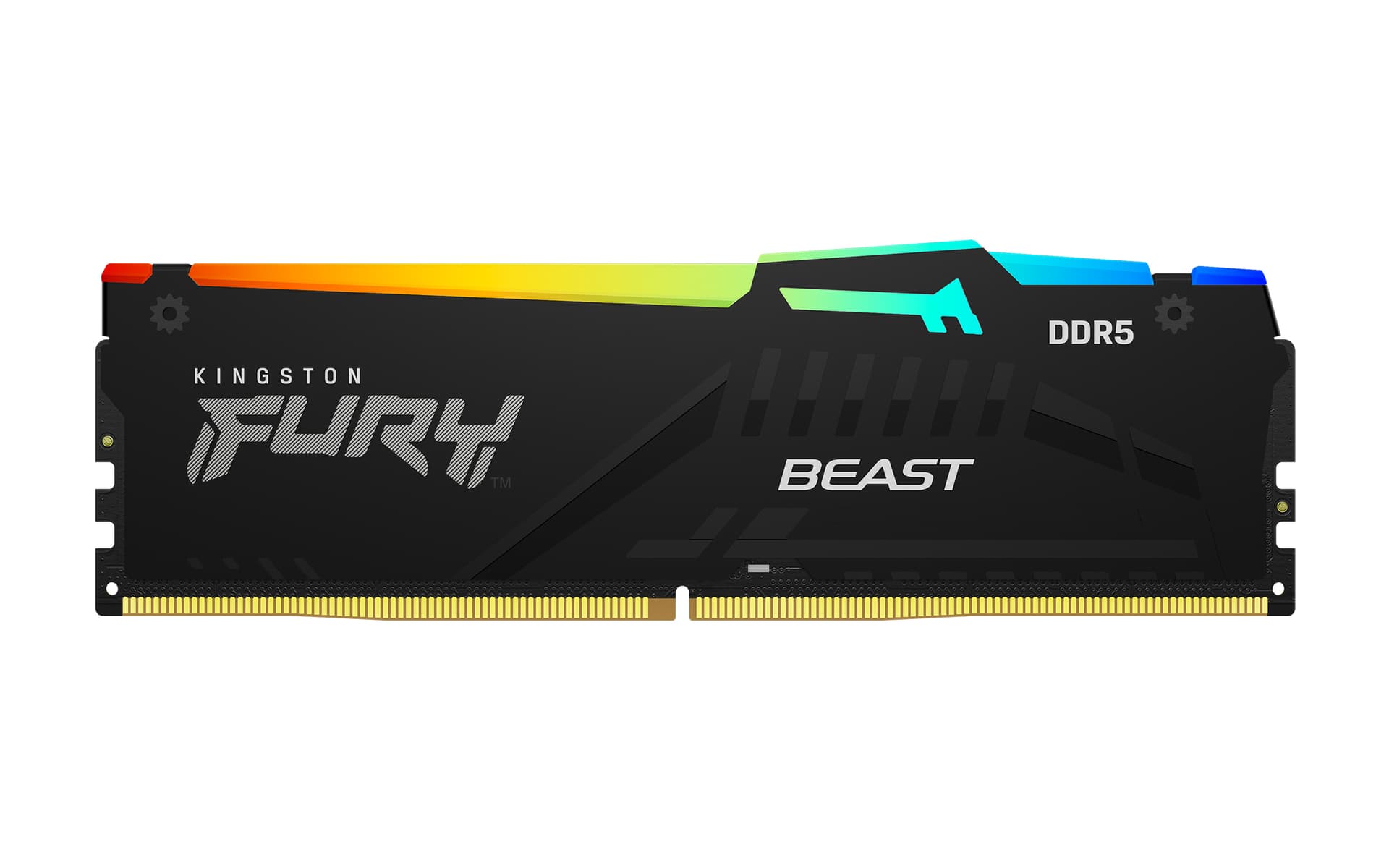 KINGSTON FURY Beast RGB, DDR5, 128GB, KIT (2x64GB), 5600MHz, CL36, Negru "KF556C36BBEAK2-128" — miniatură