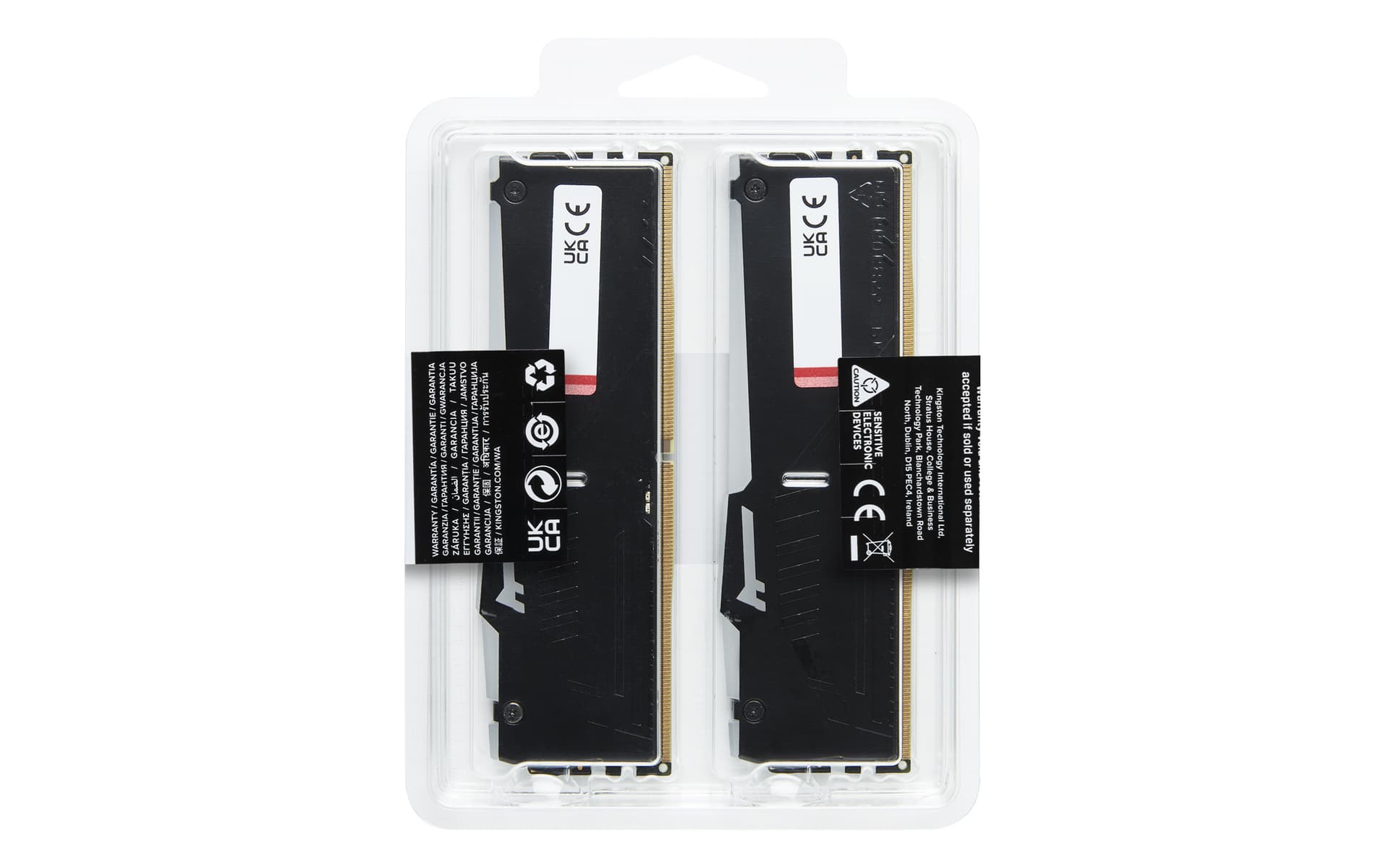KINGSTON FURY Beast RGB, DDR5, 128GB, KIT (2x64GB), 5600MHz, CL36, Negru "KF556C36BBEAK2-128" — miniatură