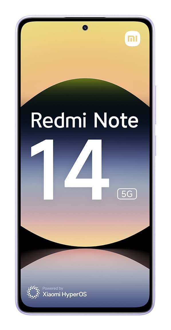 Smartphone Redmi Note 14 256GB 8GB RAM 5G Dual SIM Lavender Purple "MZB0IO1EU"