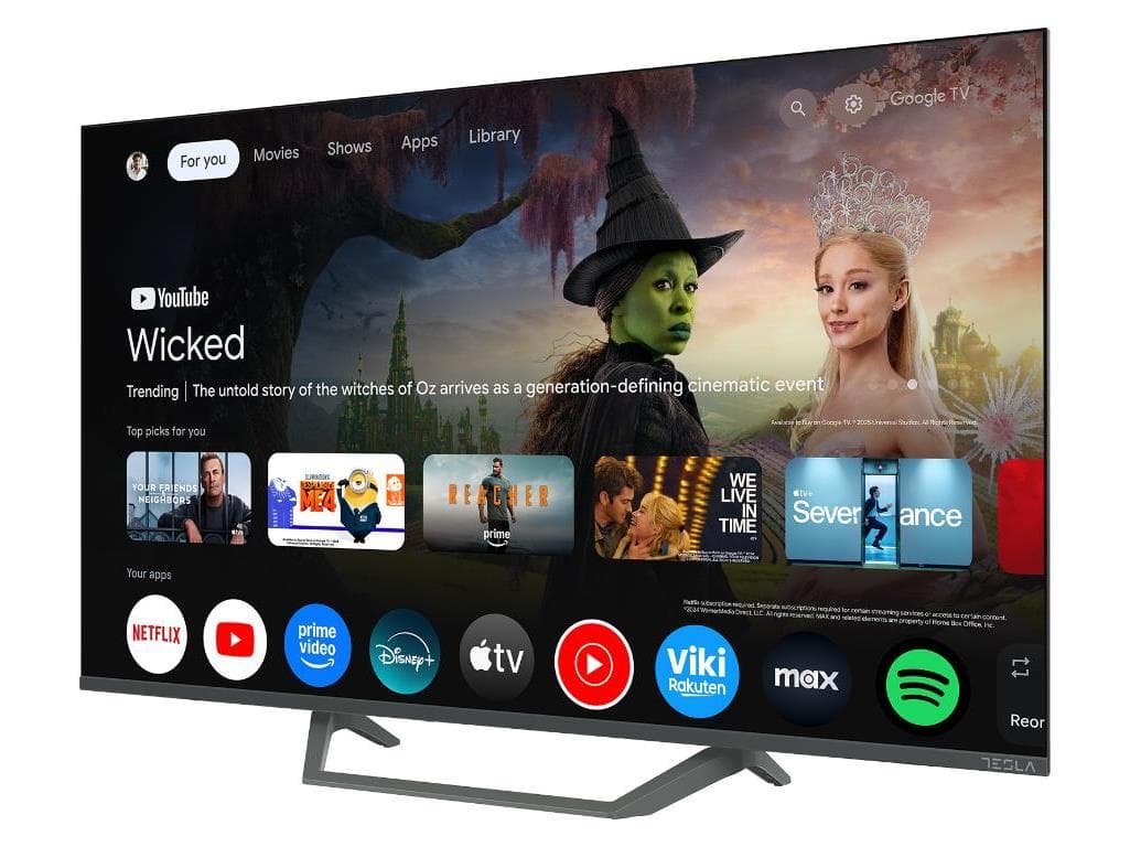 Tesla Google TV QLED Q40E665GFS, 101 cm, FHD, gri350 cd/m, CI+, HDR, VESA 200x100mm "Q40E665GFS" — miniatură