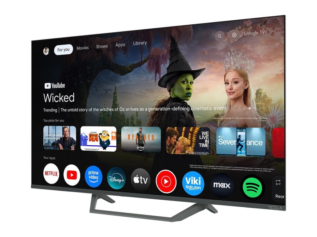Tesla Google TV QLED Q40E665GFS, 101 cm, FHD, gri350 cd/m, CI+, HDR, VESA 200x100mm "Q40E665GFS" — miniatură