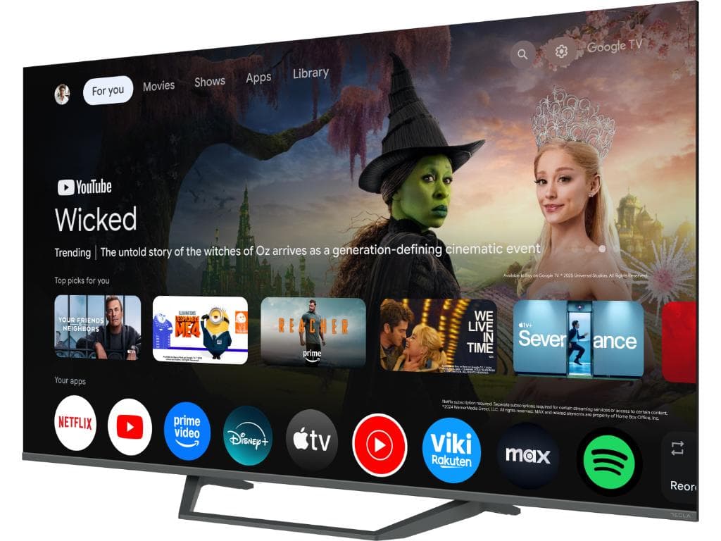 Tesla Google TV QLED Q55E655GUS, 139 cm, UHD, gri350 cd/m, CI+, HDR, VESA 200x300mm "Q55E655GUS" — miniatură