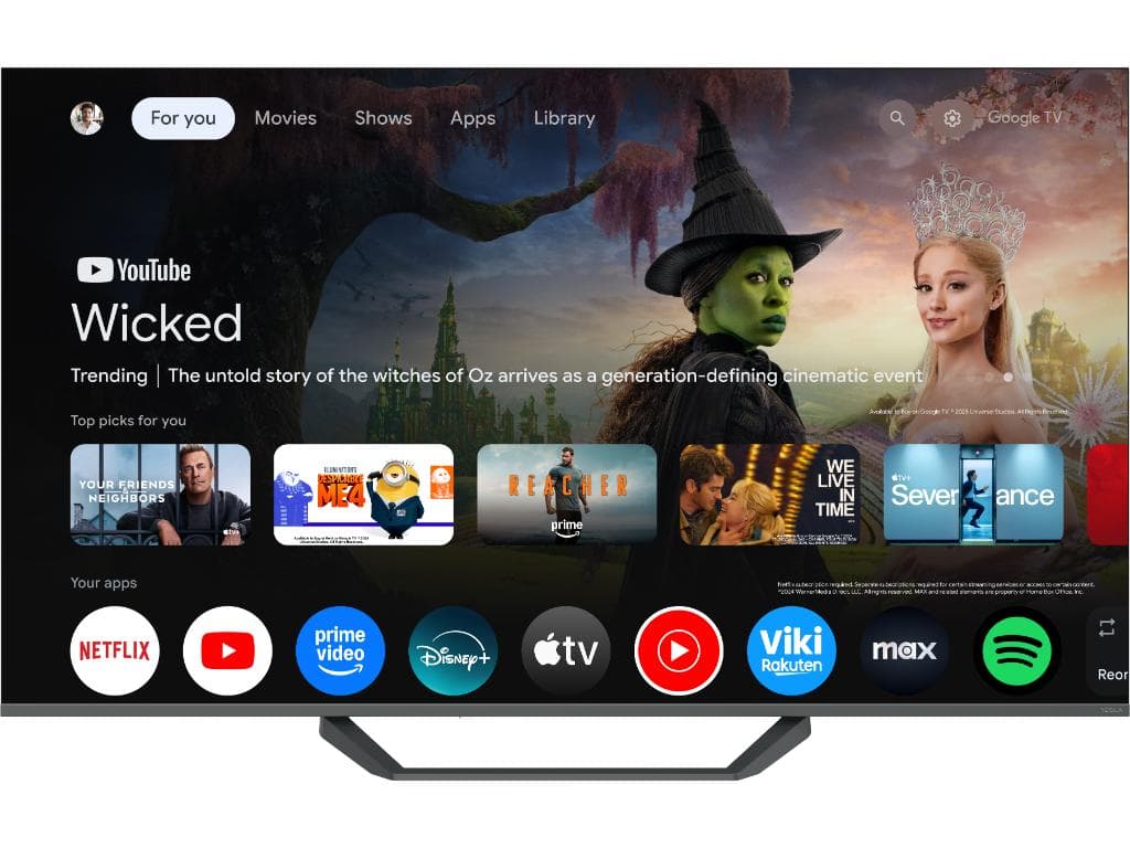 Tesla Google TV QLED Q55E655GUS, 139 cm, UHD, gri350 cd/m, CI+, HDR, VESA 200x300mm "Q55E655GUS" — miniatură