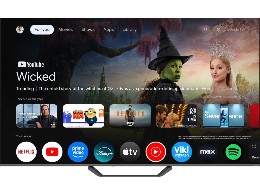 Tesla Google TV QLED Q75E655GUS, 189 cm, UHD, gri300 cd/m, CI+, HDR, VESA 200x400mm "Q75E655GUS" — miniatură