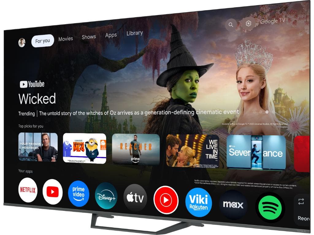 Tesla Google TV QLED Q75E655GUS, 189 cm, UHD, gri300 cd/m, CI+, HDR, VESA 200x400mm "Q75E655GUS" — miniatură