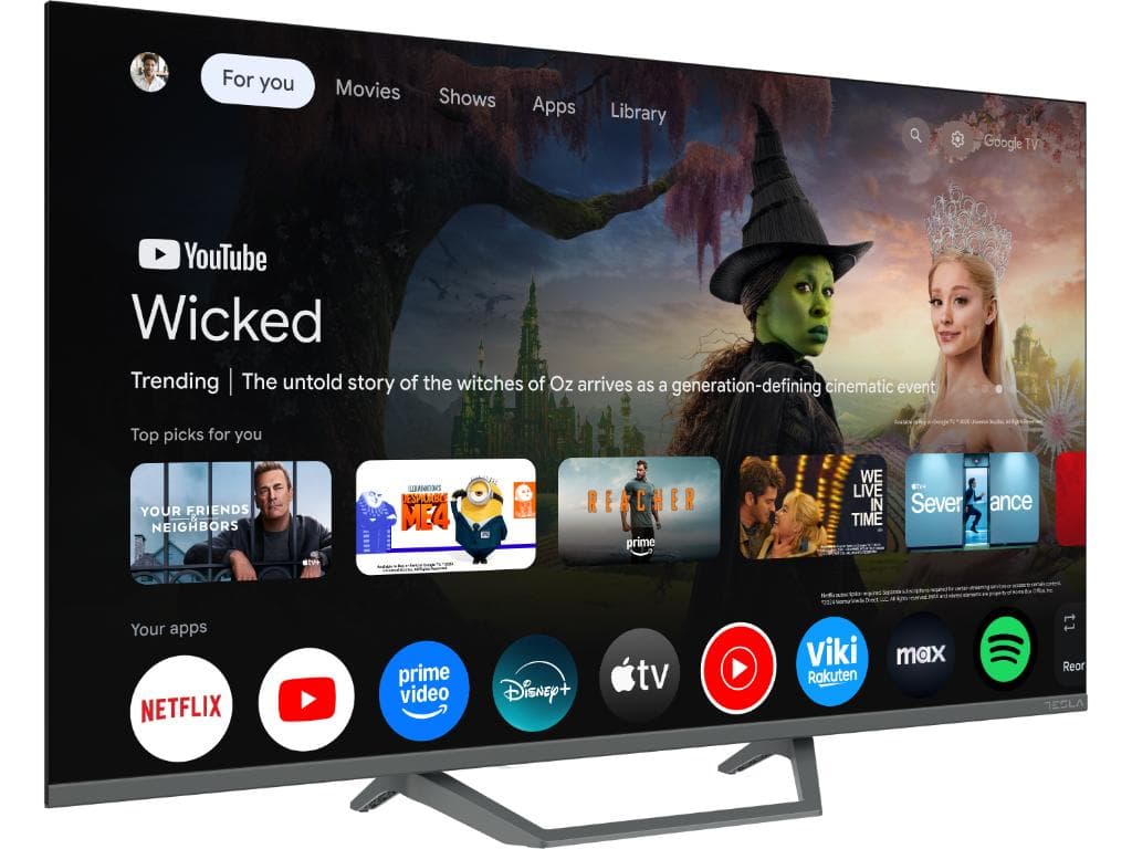 Tesla Google TV QLED Q75E655GUS, 189 cm, UHD, gri300 cd/m, CI+, HDR, VESA 200x400mm "Q75E655GUS" — miniatură