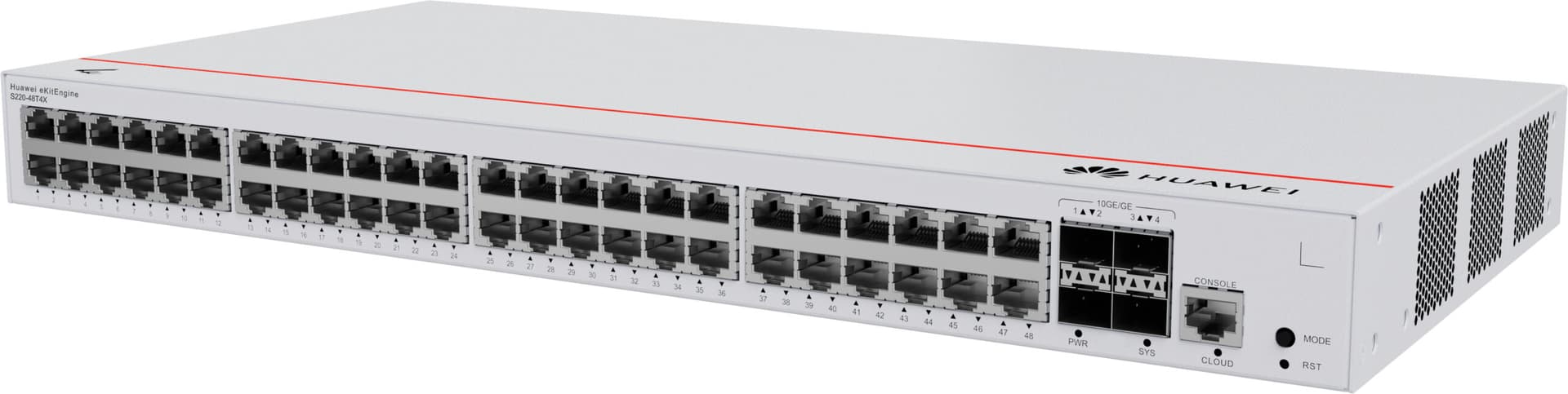 HUAWEI eKitEngine S220-48x10/100/1000BASE-T ports 4x10GE SFP+ ports built-in AC power Damaged Box (P) "S220-48T4X" — miniatură
