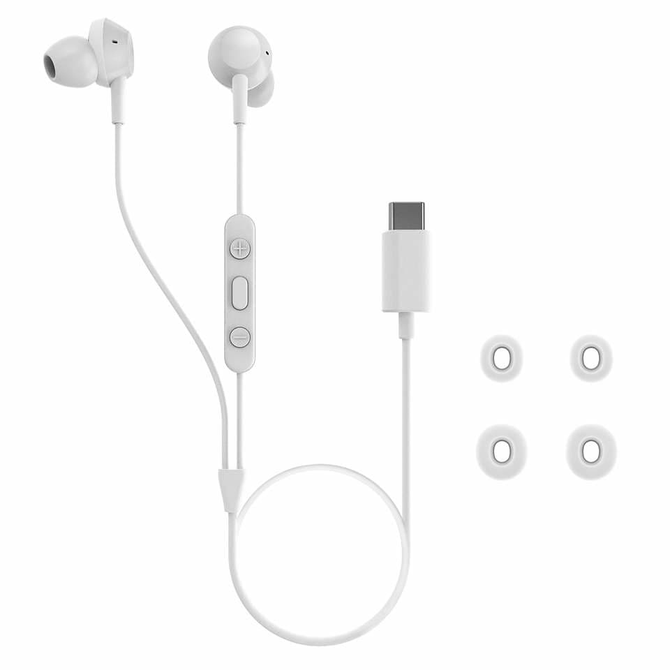 Casti TAE5008WT/00, USB-C, 1.2 m, Alb "TAE5008WT/00" — miniatură