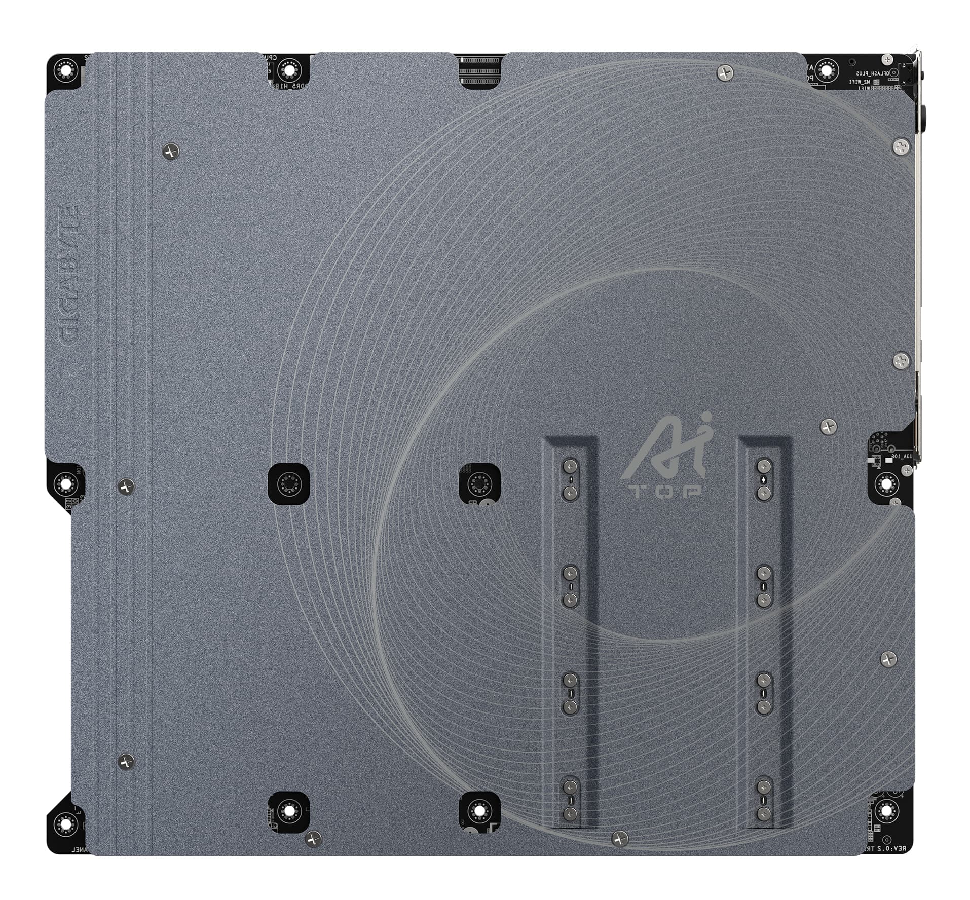 Placa de baza GIGABYTE TRX50 AI TOP, AMD Socket sTR5, TRX50, DDR5, BT, Wi-Fi, E-ATX, Negru "TRX50 AI TOP" — miniatură