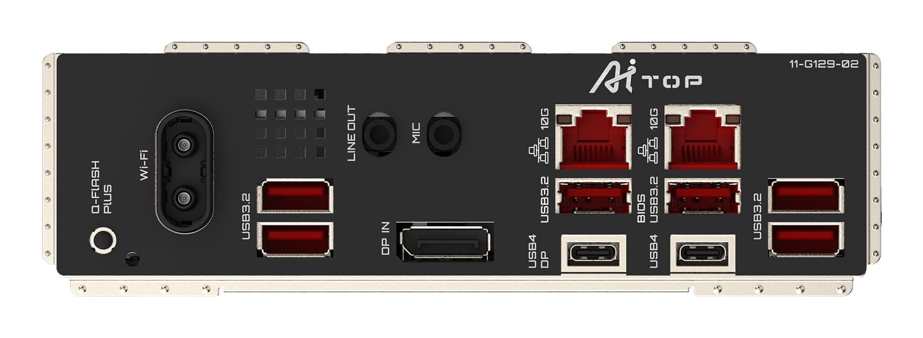 Placa de baza GIGABYTE TRX50 AI TOP, AMD Socket sTR5, TRX50, DDR5, BT, Wi-Fi, E-ATX, Negru "TRX50 AI TOP" — miniatură