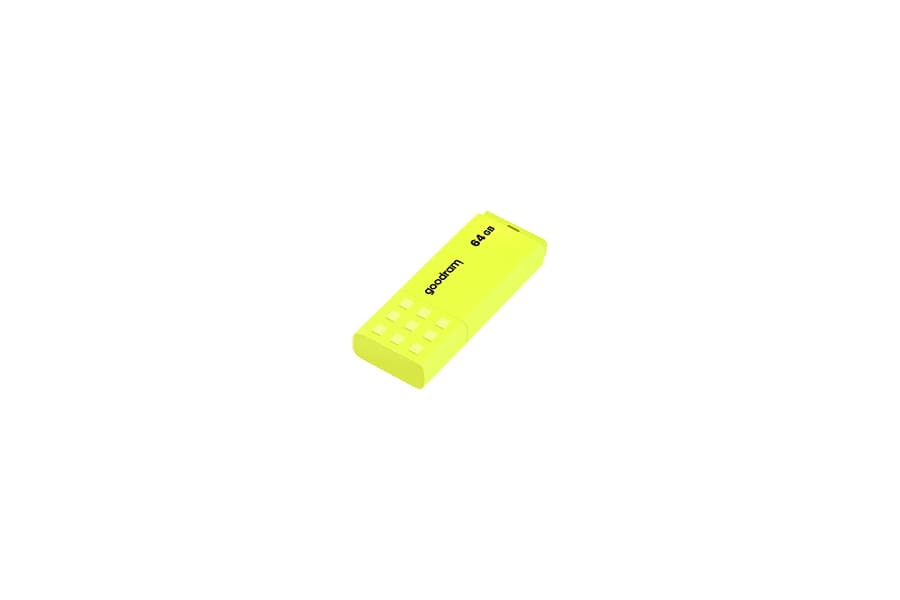 Memorie USB GOODRAM USB flash disk UME2 64GB USB 2.0 galben, Citire 20 MB/s, Sciere 5 MB/s "UME2-0640Y0R11" — miniatură