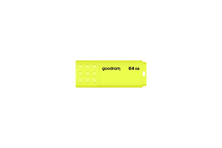 Memorie USB GOODRAM USB flash disk UME2 64GB USB 2.0 galben, Citire 20 MB/s, Sciere 5 MB/s "UME2-0640Y0R11"
