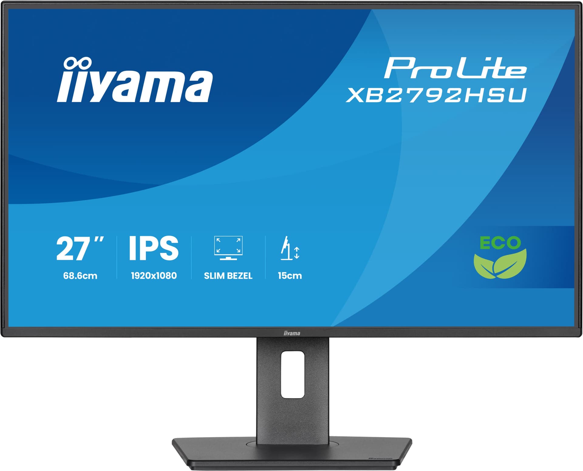 IIYAMA Monitor LED XB2792HSU-B1 27" IPS 1920x1080 4-side slim bezel 120Hz 300cd 1500:1 3ms HDMI DP USB HUB Full Ergo "XB2792HSU-B1" — miniatură