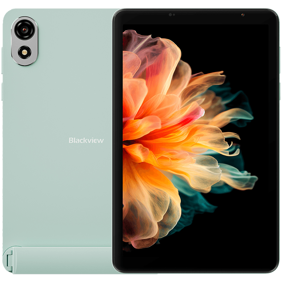 Blackview Zeno 1 LTE 4GB/64GB 8-inch HD IPS 800x1280 90Hz Unisoc T615 Octa-core 1.6GHz 8MP Front/8MP Back Camera Battery 6000mAh Type-C L1 NetflixHD TUV Android 15 Jungle Green "ZENO1_GR64_EU"