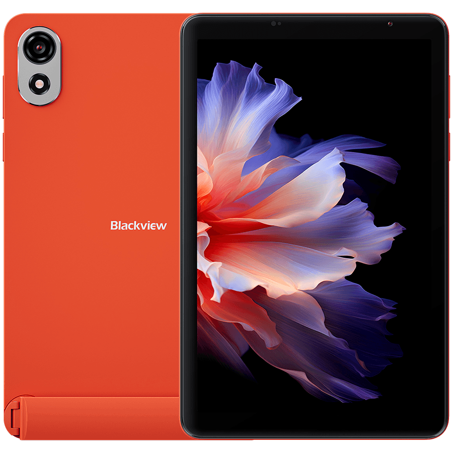 Blackview Zeno 1 LTE 4GB/64GB 8-inch HD IPS 800x1280 90Hz Unisoc T615 Octa-core 1.6GHz 8MP Front/8MP Back Camera Battery 6000mAh Type-C L1 NetflixHD TUV Android 15 Space Orange "ZENO1_OR64_EU"