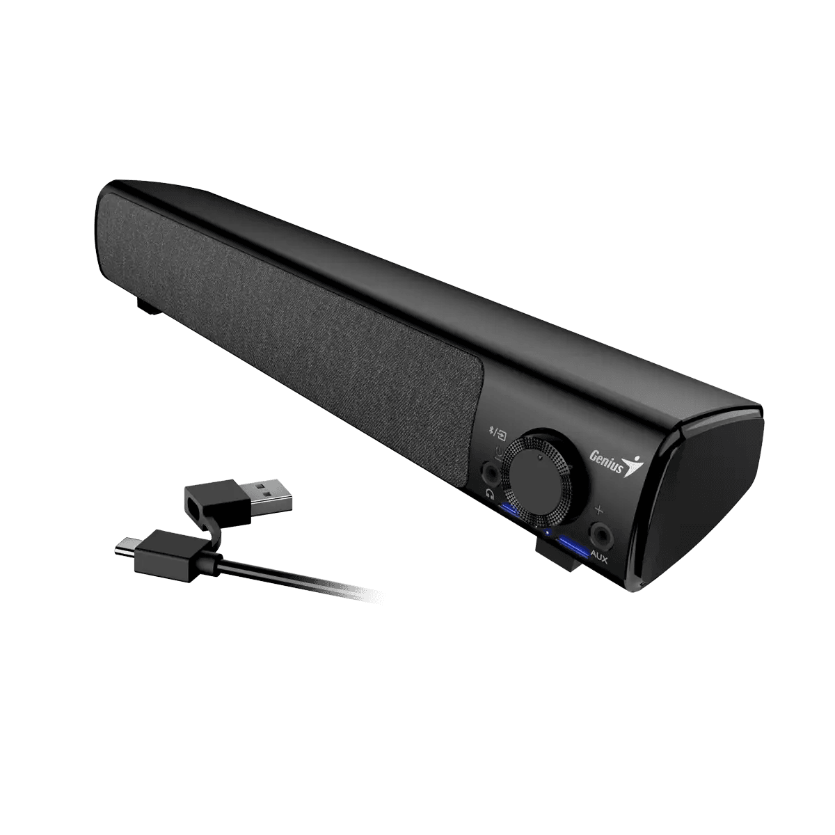 BOXA GENIUS SoundBar 220BT, RMS: 4W, Bluetooth, USB/USB-C, AUX (jack de 3,5 mm),BLK+GREY, "SP-220BT", "31730060400" — miniatură