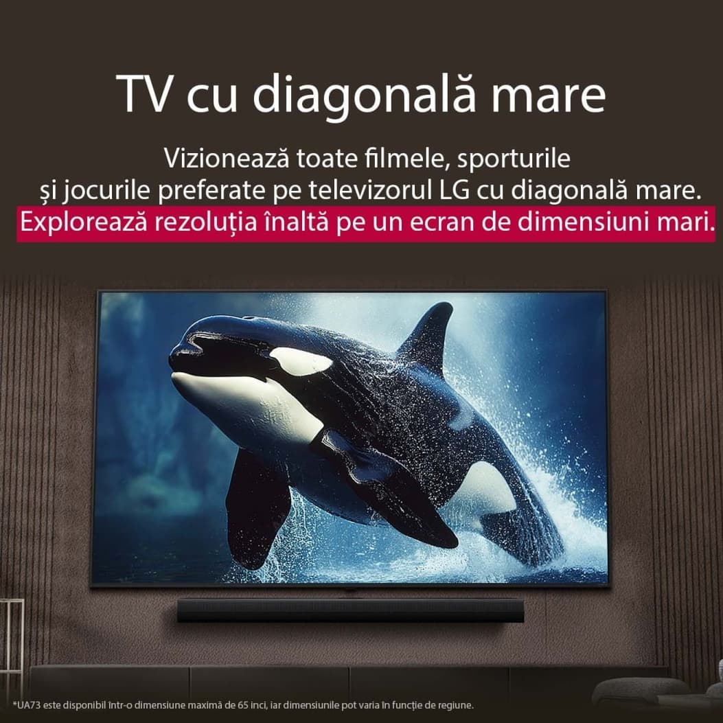 Televizor LED LG 165 cm (65") 65UA73003LA, Ultra HD 4K, Smart TV, WiFi, CI+ "65UA73003LA" — miniatură