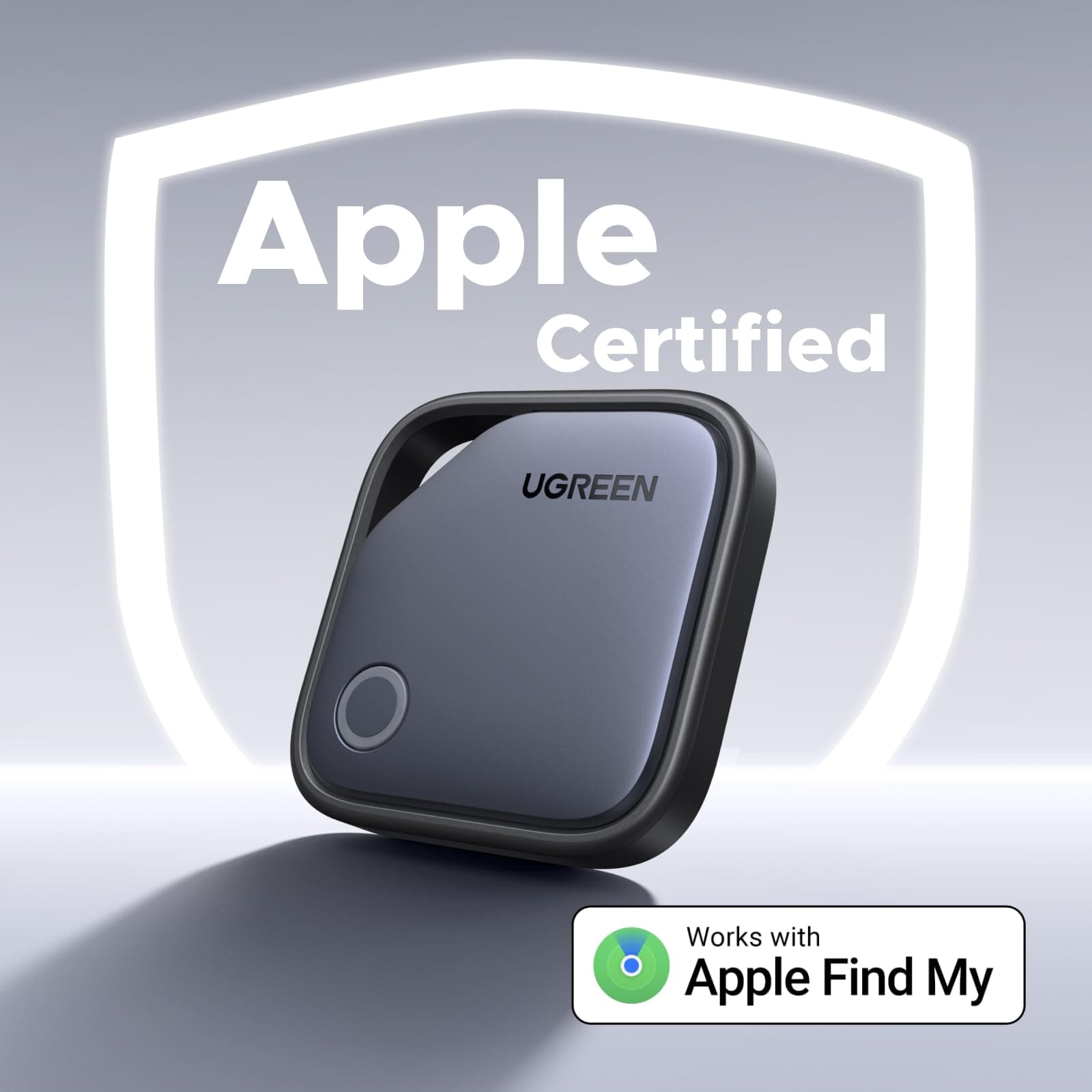 SMART TRACKER Ugreen "CM916", bluetooth 5, compatibil Android si IOS, baterie CR2032(nu este inclusa), gri "75646" — miniatură