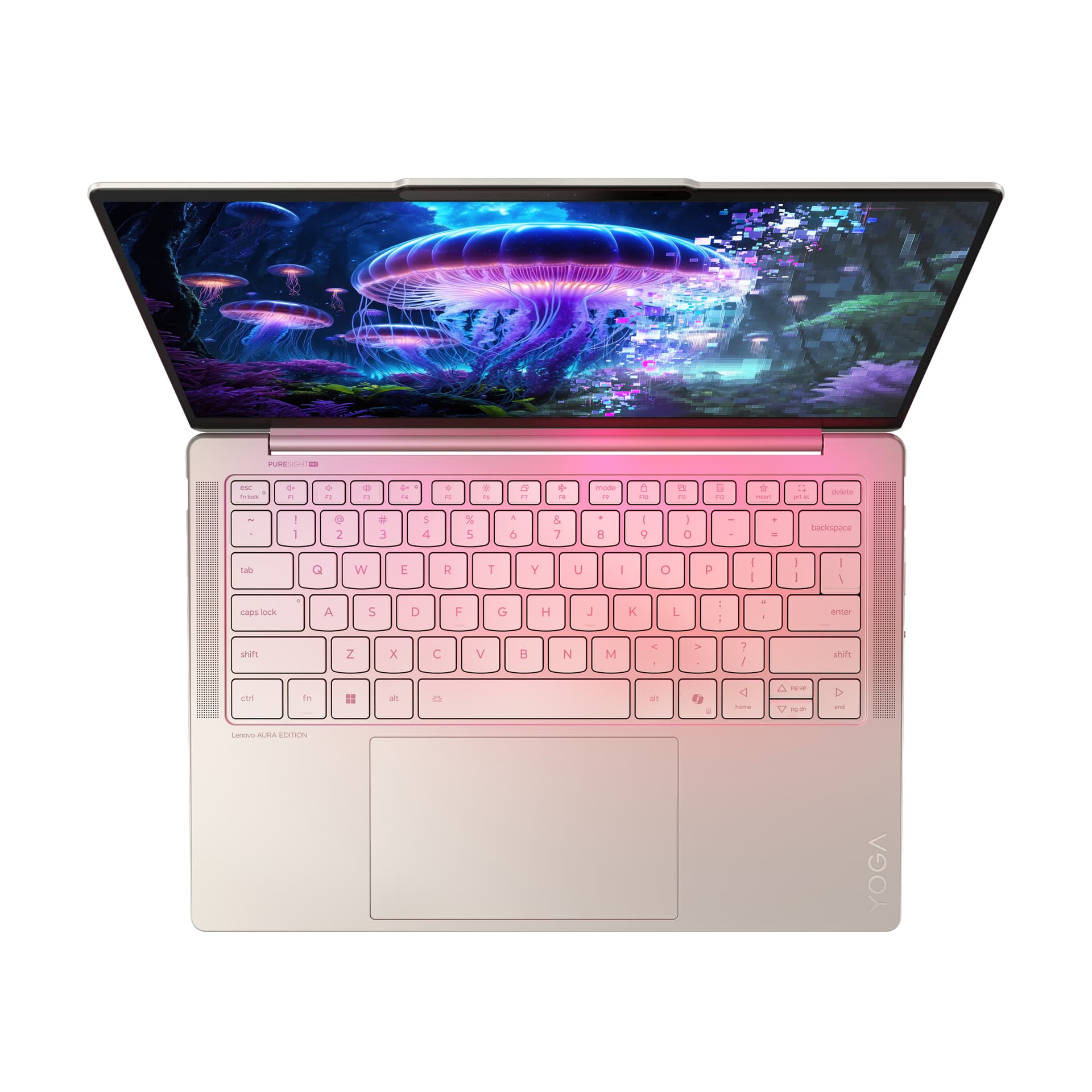 14 Yoga Slim 7 14ILL10, WUXGA OLED, Procesor Intel® CoreTM Ultra 7 256V, 16GB LPDDR5X, 1TB SSD, Intel Arc 140V, Win 11 Home, Seashell, 3Yr "83JX00DWRM" — miniatură