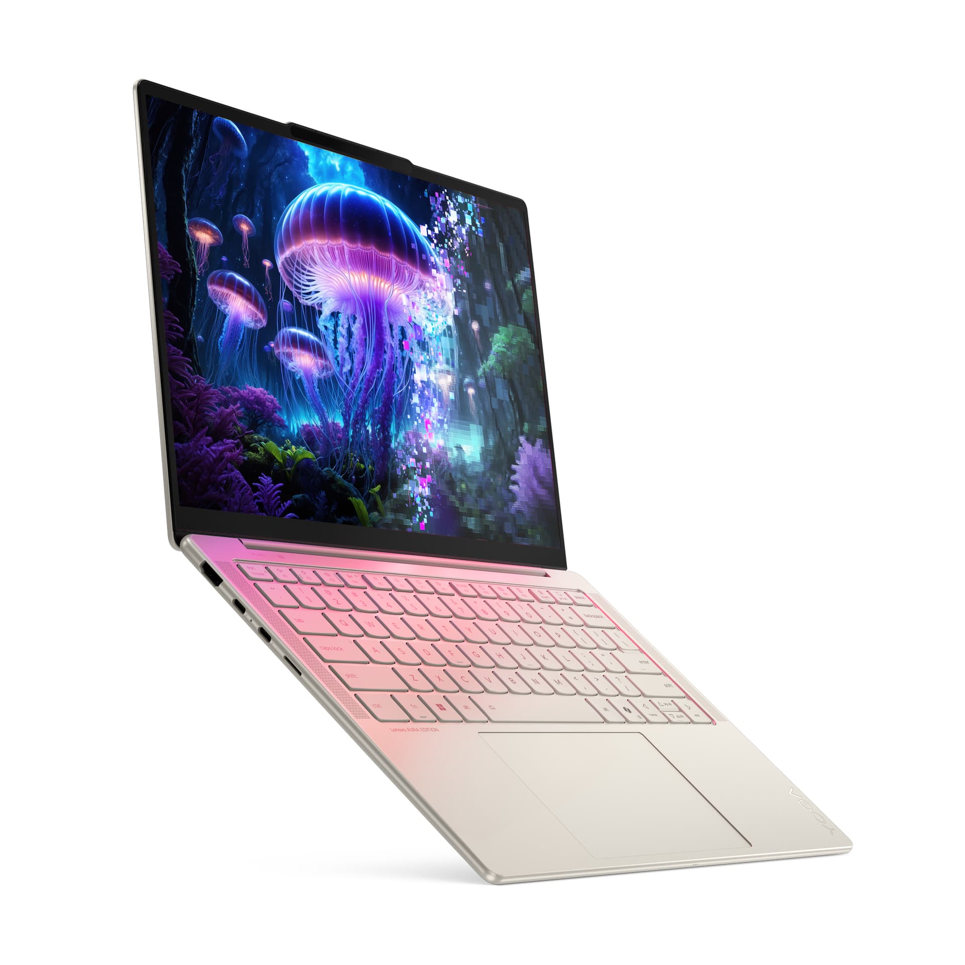 14 Yoga Slim 7 14ILL10, WUXGA OLED, Procesor Intel® CoreTM Ultra 7 258V, 32GB LPDDR5X, 1TB SSD, Intel Arc 140V, Win 11 Home, Seashell, 3Yr "83JX00DYRM" — miniatură