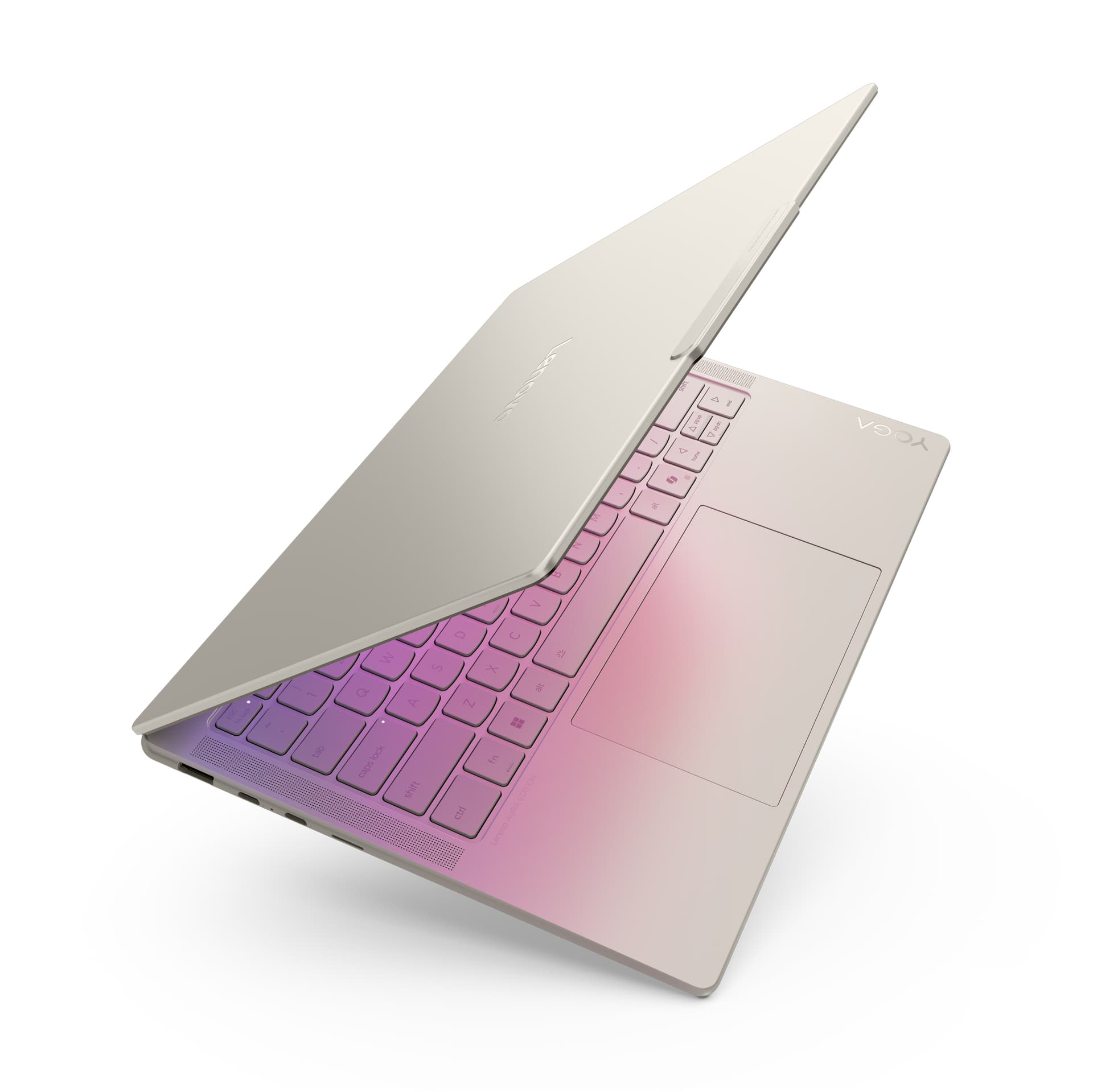 14 Yoga Slim 7 14ILL10, WUXGA OLED, Procesor Intel® CoreTM Ultra 7 258V, 32GB LPDDR5X, 1TB SSD, Intel Arc 140V, Win 11 Home, Seashell, 3Yr "83JX00DYRM" — miniatură