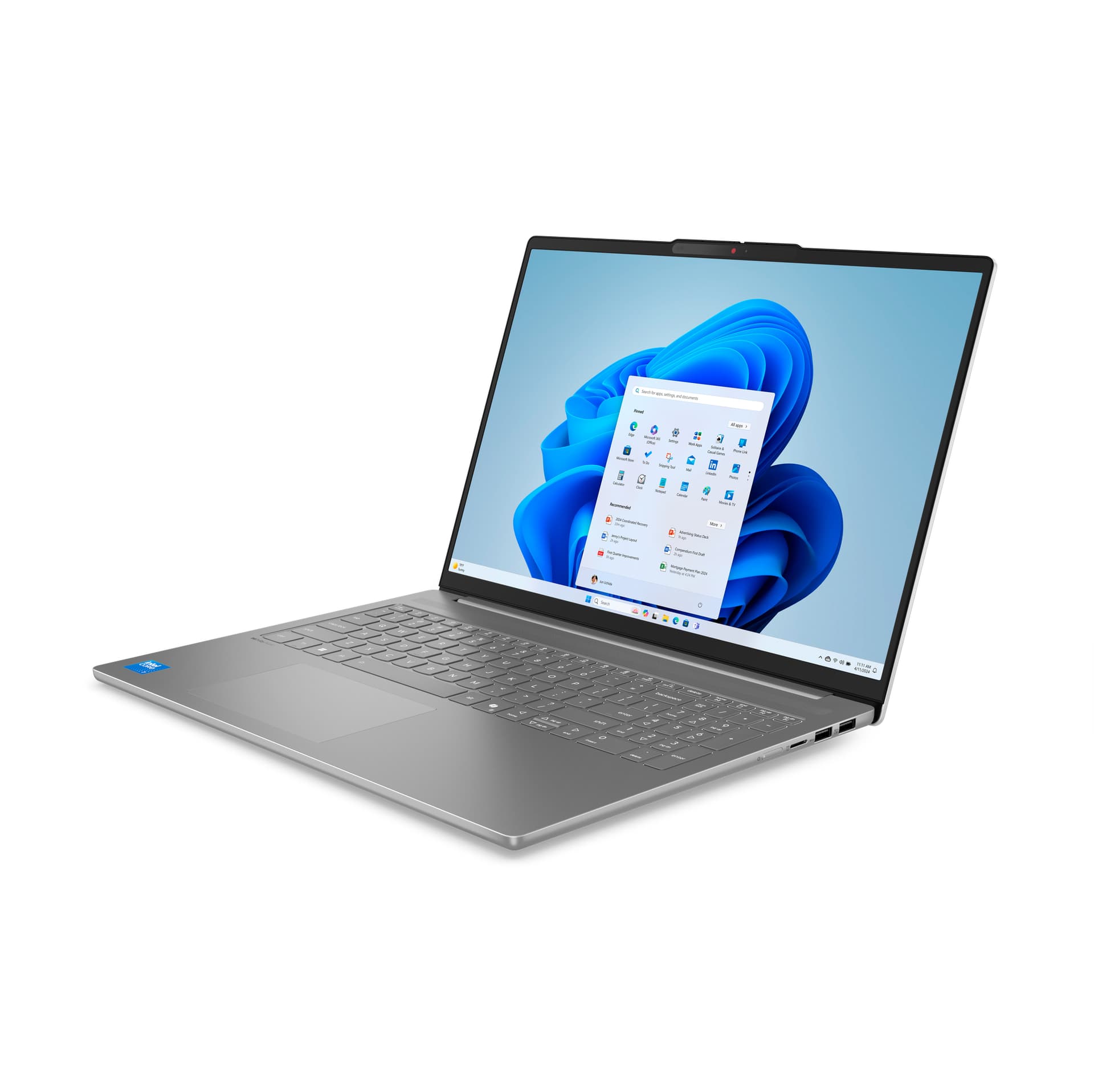 16 IdeaPad Slim 5 16IMH10, 2.8K OLED 120Hz, Procesor Intel® CoreTM Ultra 9 185H (24M Cache, up to 5.10 GHz), 32GB DDR5, 1TB SSD, Intel Arc, No OS, Luna Grey "83V7003CRM" — miniatură