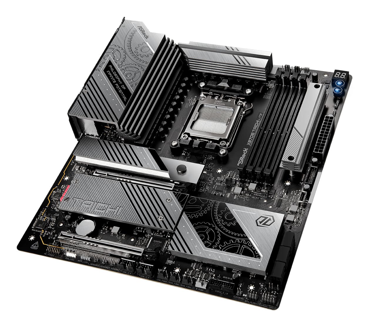 Placa de baza ASRock X870E Taichi Lite, AMD X870E, AM5, eATX, DDR5 "90-MXBPA0-A0UAYZ" — miniatură