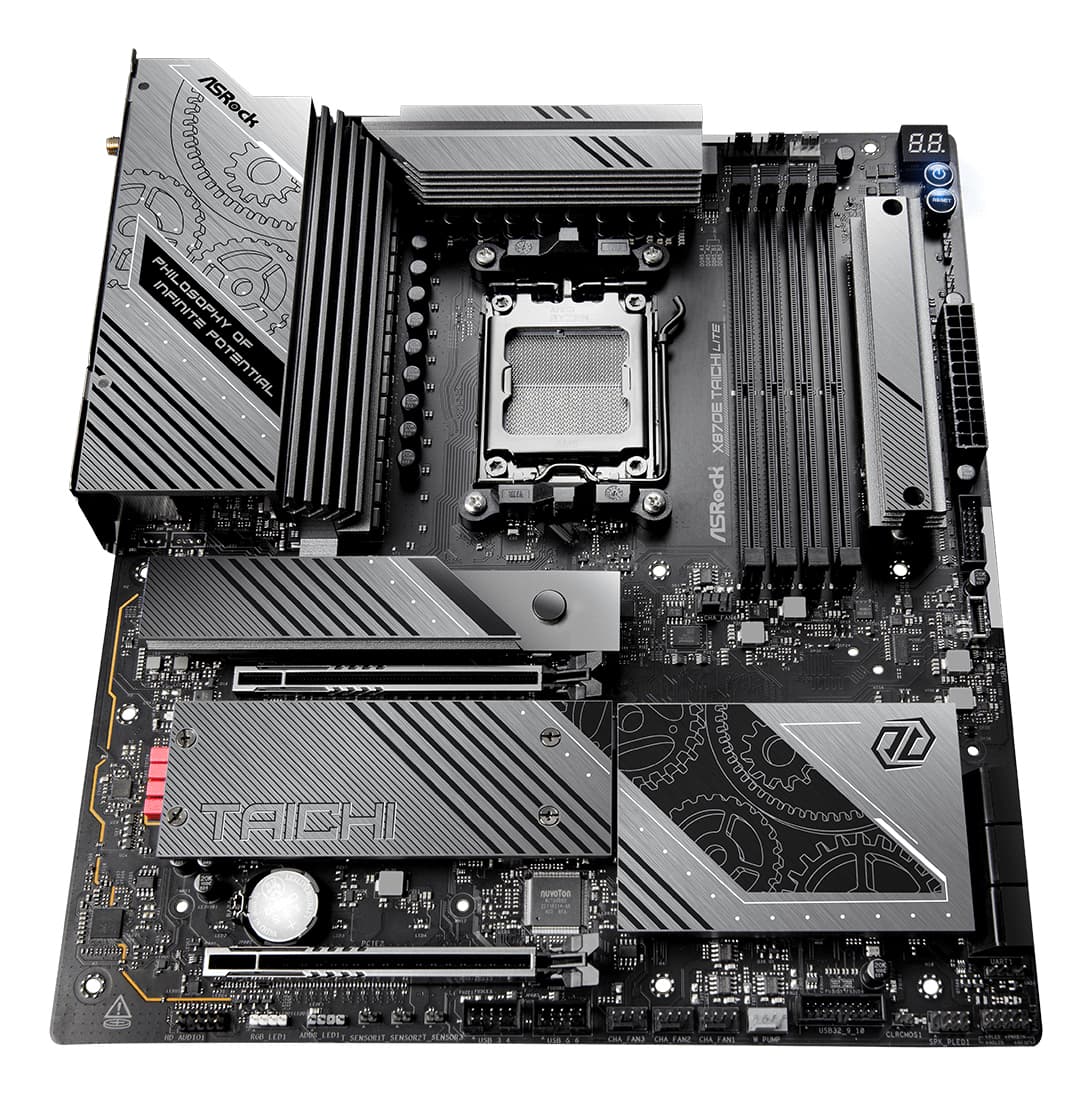 Placa de baza ASRock X870E Taichi Lite, AMD X870E, AM5, eATX, DDR5 "90-MXBPA0-A0UAYZ" — miniatură