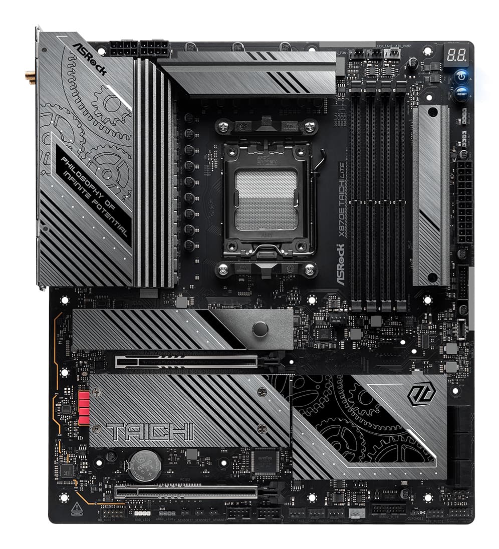 Placa de baza ASRock X870E Taichi Lite, AMD X870E, AM5, eATX, DDR5 "90-MXBPA0-A0UAYZ" — miniatură
