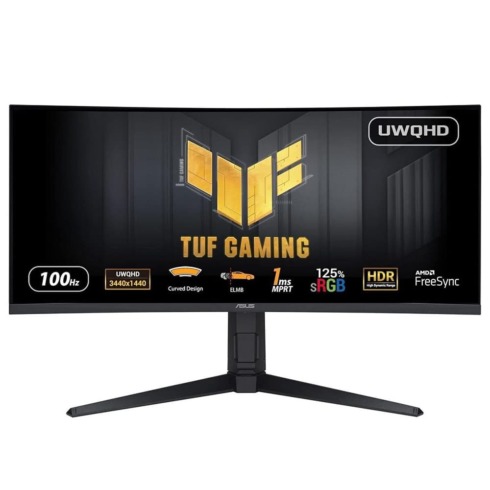 Monitor LED ASUS TUF Gaming VG34VQEL1A - 34 - LED - WQHD, HDR, curved, 100Hz panel, Negru "90LM06F0-B01E70"