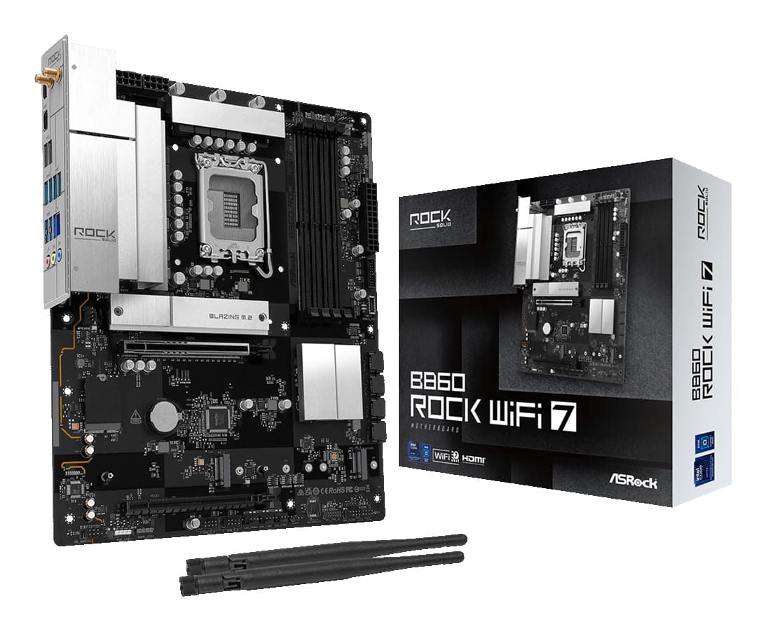 Placa de baza, format atx, 1851, DDR5, B860 "B860 ROCK WIFI 7" — miniatură