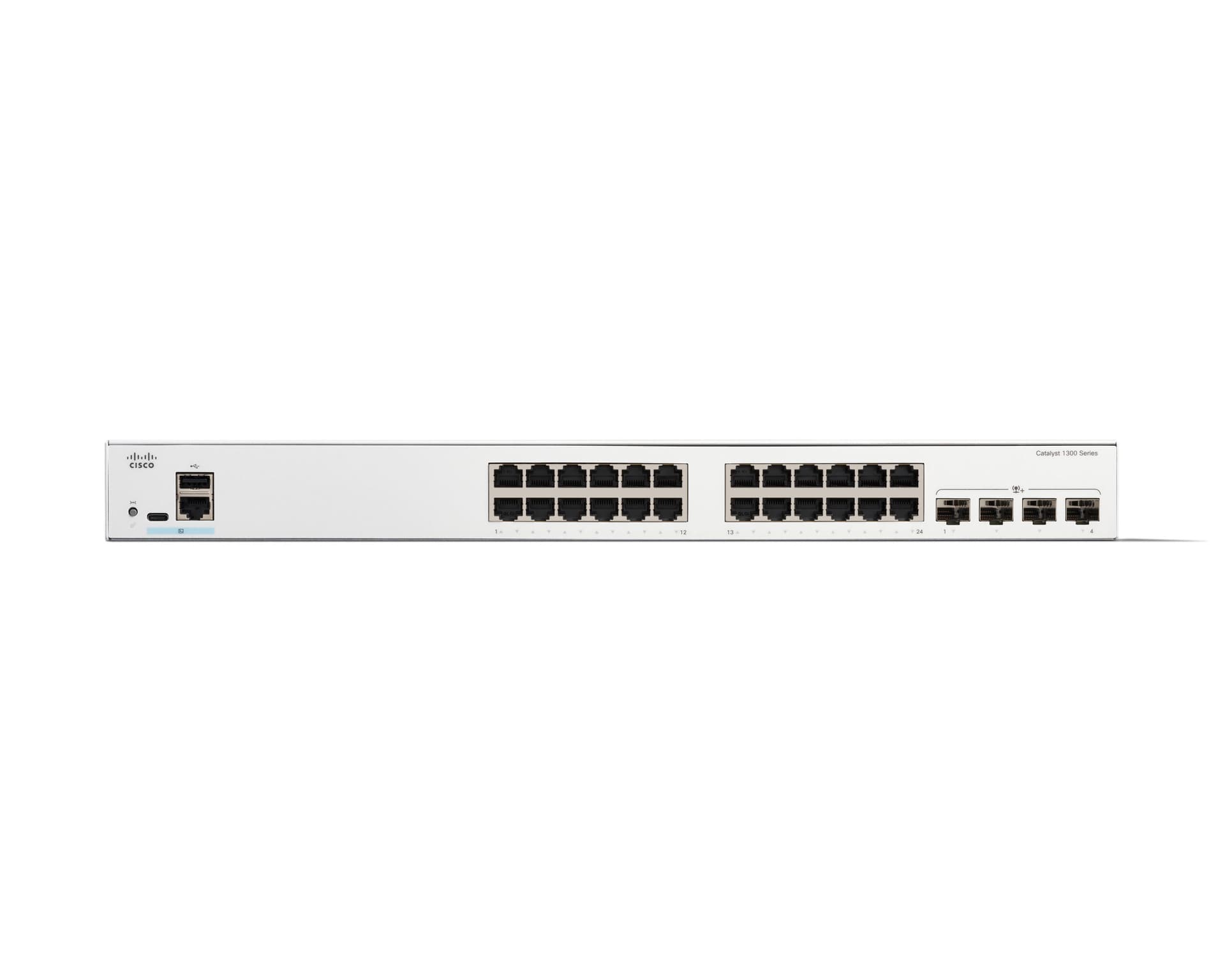 Catalyst 1300 24-port GE 4×10G/SFP+ "C1300-24T-4X" — miniatură