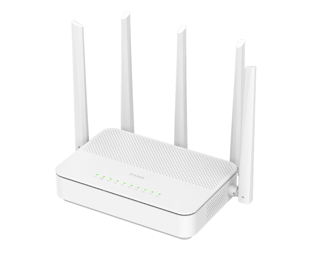 ROUTER D-Link BE3600 Wi-Fi 7 dual band, 1 x 2.5G WAN, 3 x Gigabit LAN, 5 x antene externe, alb "C36" — miniatură