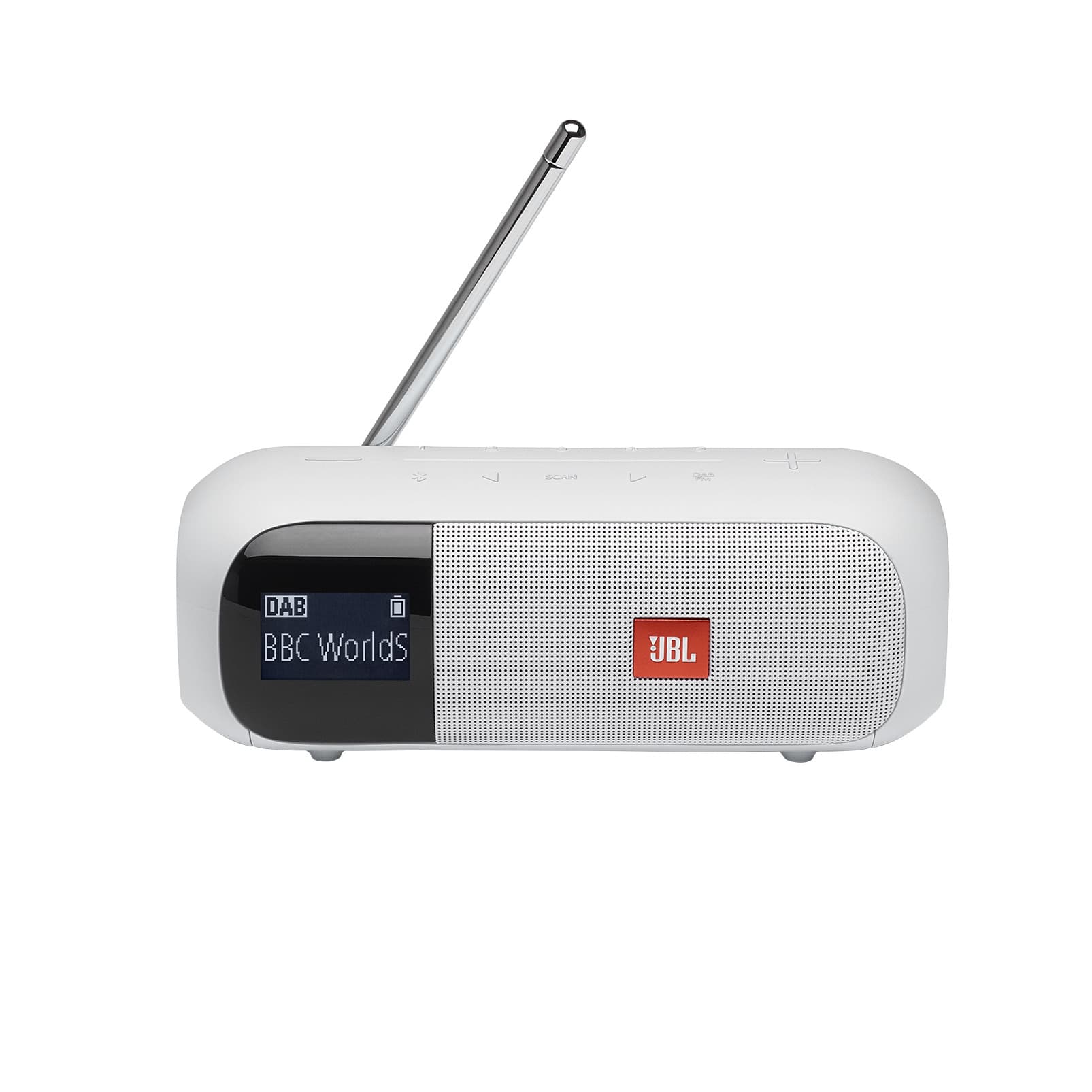 Boxa portabila JBL Tuner DAB/DAB+ & FM digital tuner Bluetooth Wireless 8h Playback Alb "JBLTUNER2WHT" — miniatură