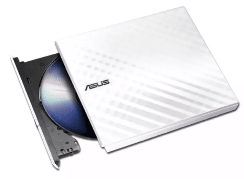 Asus Unitate Optica Externa SDRW-08D2S-U LITE, USB2.0, Alb, 90-DQ0436-UA221KZ "SDRW-08D2S-U LITE/WHT/G/AS" — miniatură