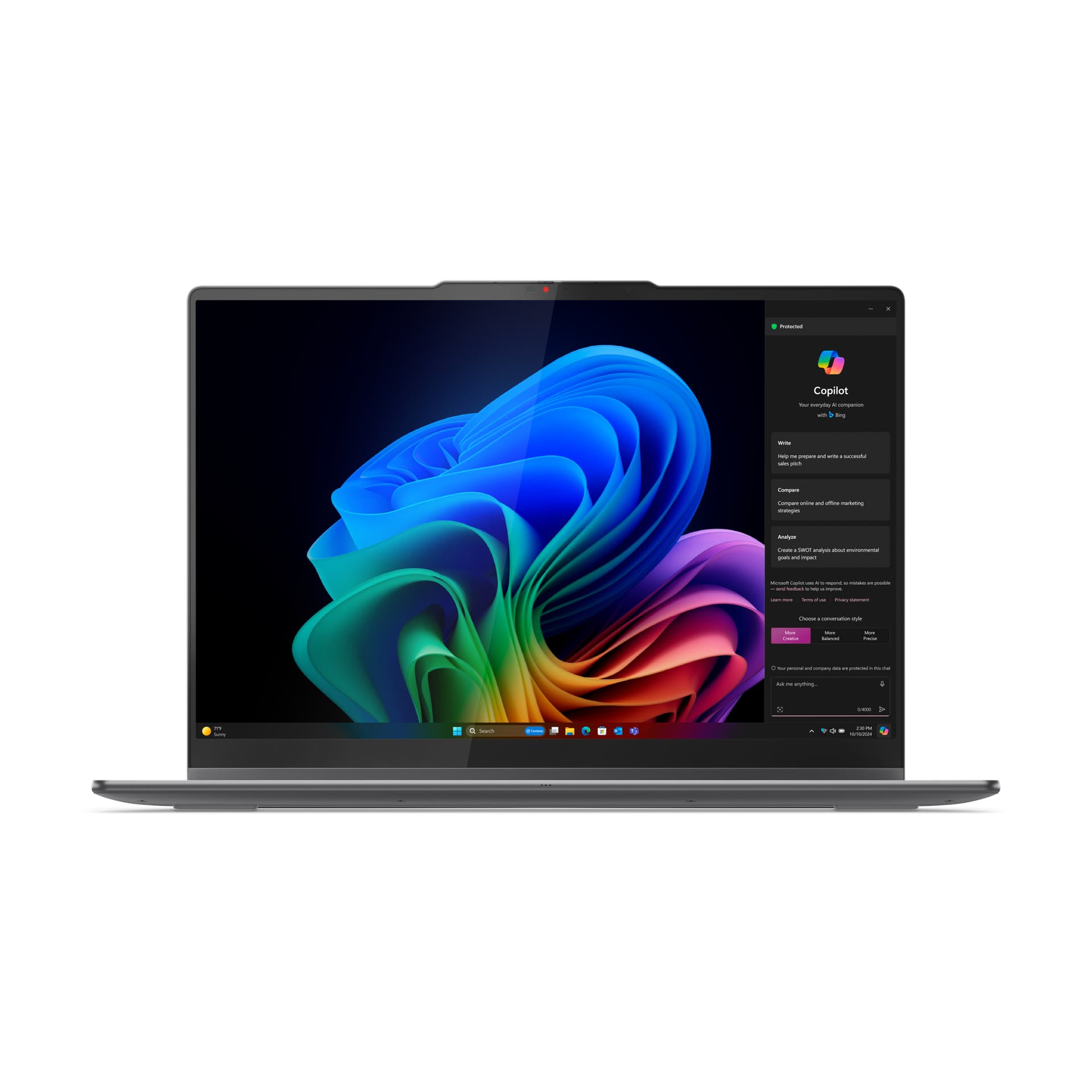 16 Yoga 7 2-in-1 16ILL10, 2.8K OLED 120Hz Touch, Procesor Intel® CoreTM Ultra 7 258V, 32GB LPDDR5X, 1TB SSD, Intel Arc 140V, No OS, Luna Grey, 3Yr Onsite Premium Care "83JT0042RM" — miniatură