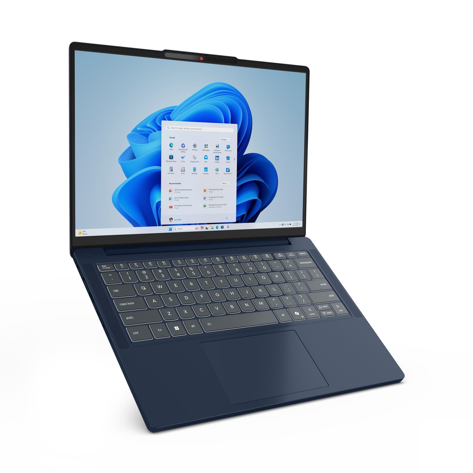 14 IdeaPad Slim 3 14IRH10, WUXGA OLED, Procesor Intel® CoreTM i5-13420H (12M Cache, up to 4.60 GHz), 16GB DDR5, 1TB SSD, Intel UHD, No OS, Cosmic Blue "83K000FCRM" — miniatură