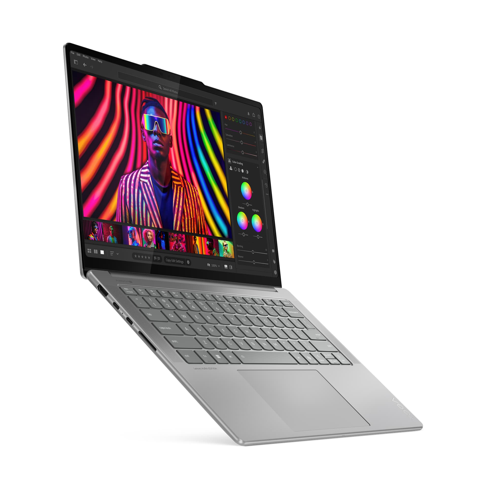 14.5 Yoga Pro 7 14IAH10, 3K OLED 120Hz Touch, Procesor Intel® CoreTM Ultra 7 255H, 32GB LPDDR5X, 1TB SSD, Intel Arc 140T, Win 11 Home, Luna Grey, 3Yr Onsite Premium Care "83KF0043RM" — miniatură