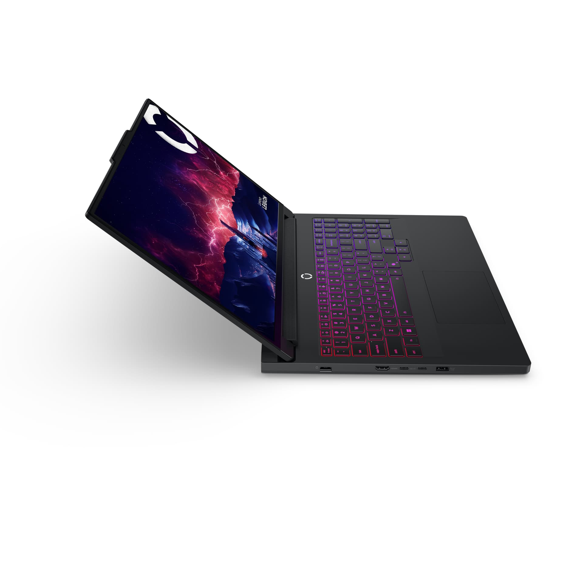 Gaming 16 Legion Pro 7 16AFR10H, WQXGA OLED 240Hz, Procesor AMD RyzenTM 9 9955HX, 64GB DDR5, 1TB SSD, GeForce RTX 5070 Ti 12GB, No OS, Eclipse Black, 3Yr Onsite Premium Care "83RU002JRM" — miniatură