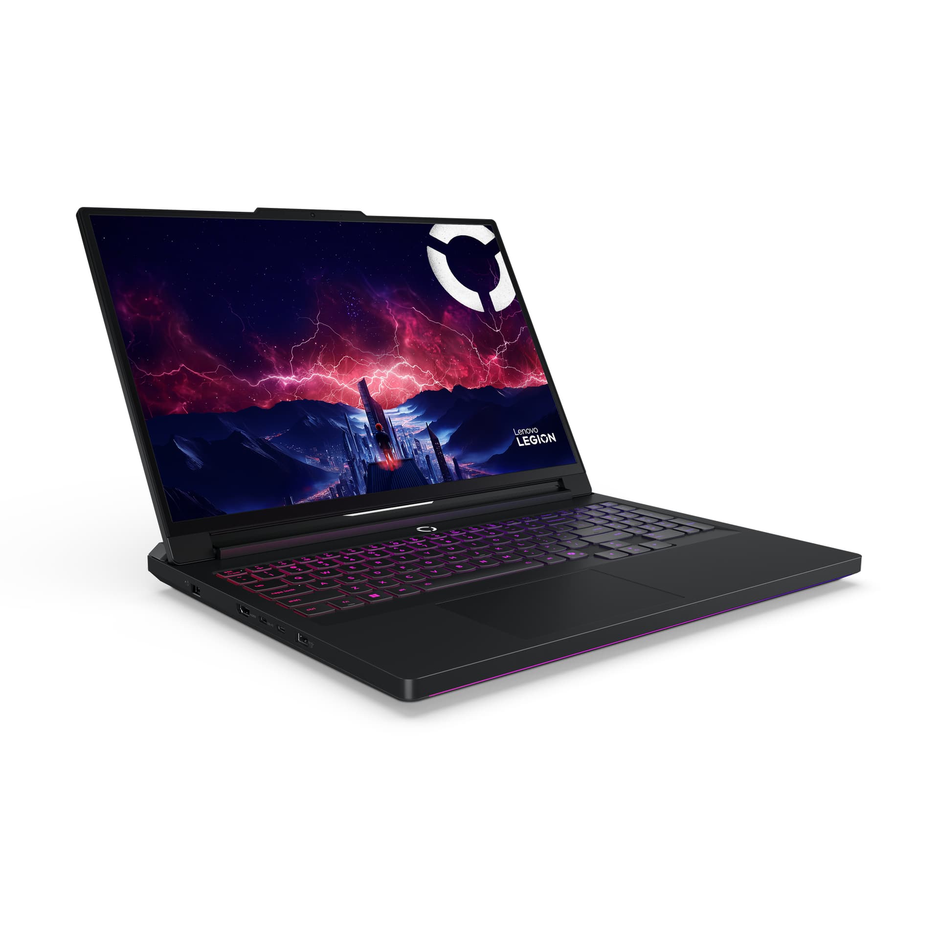 Gaming 16 Legion Pro 7 16AFR10H, WQXGA OLED 240Hz, Procesor AMD RyzenTM 9 9955HX, 64GB DDR5, 1TB SSD, GeForce RTX 5070 Ti 12GB, No OS, Eclipse Black, 3Yr Onsite Premium Care "83RU002JRM" — miniatură