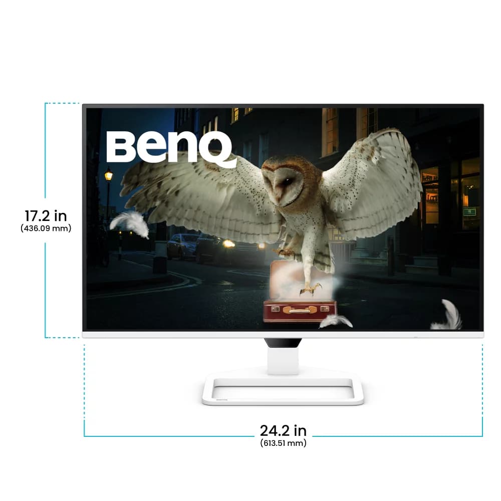 Monitor Gaming IPS LED BenQ 27" EW270Q, QHD (2560 x 1440), HDMI, DisplayPort, Boxe, 200 Hz, 1 ms (Alb) "9H.LP7LA.TBE" — miniatură