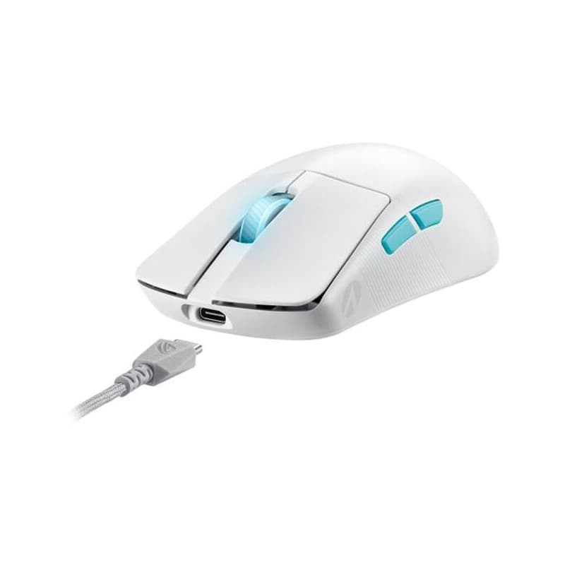 Mouse gaming wireless ASUS ROG Harpe Ace Aim Lab Edition, Bluetooth, 36000 DPI (Alb) "ASU00012" — miniatură