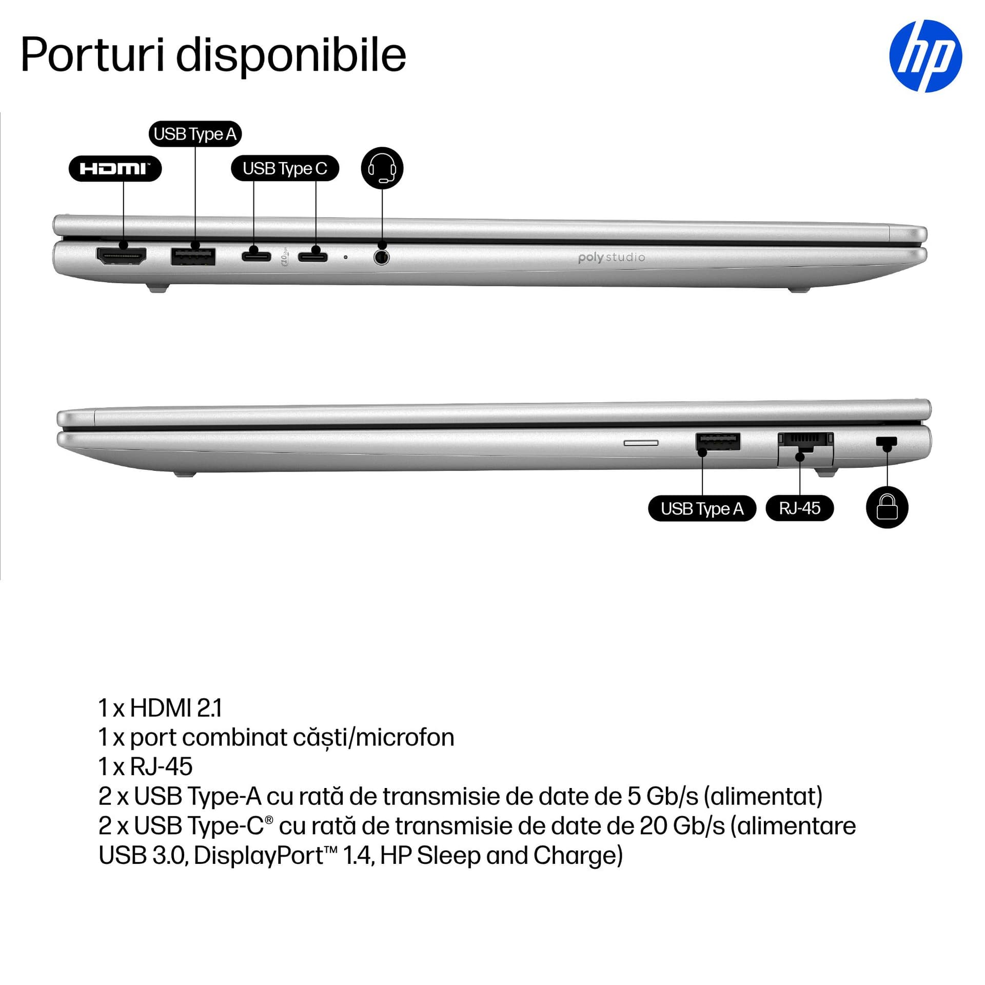 16 ProBook 4 G1i 16, WUXGA IPS Touch, Procesor Intel® CoreTM Ultra 5 225H (18M Cache, up to 4.90 GHz), 16GB DDR5, 1TB SSD, GeForce RTX 3050 4GB, Win 11 Pro, Silver "B9ZN0ET" — miniatură
