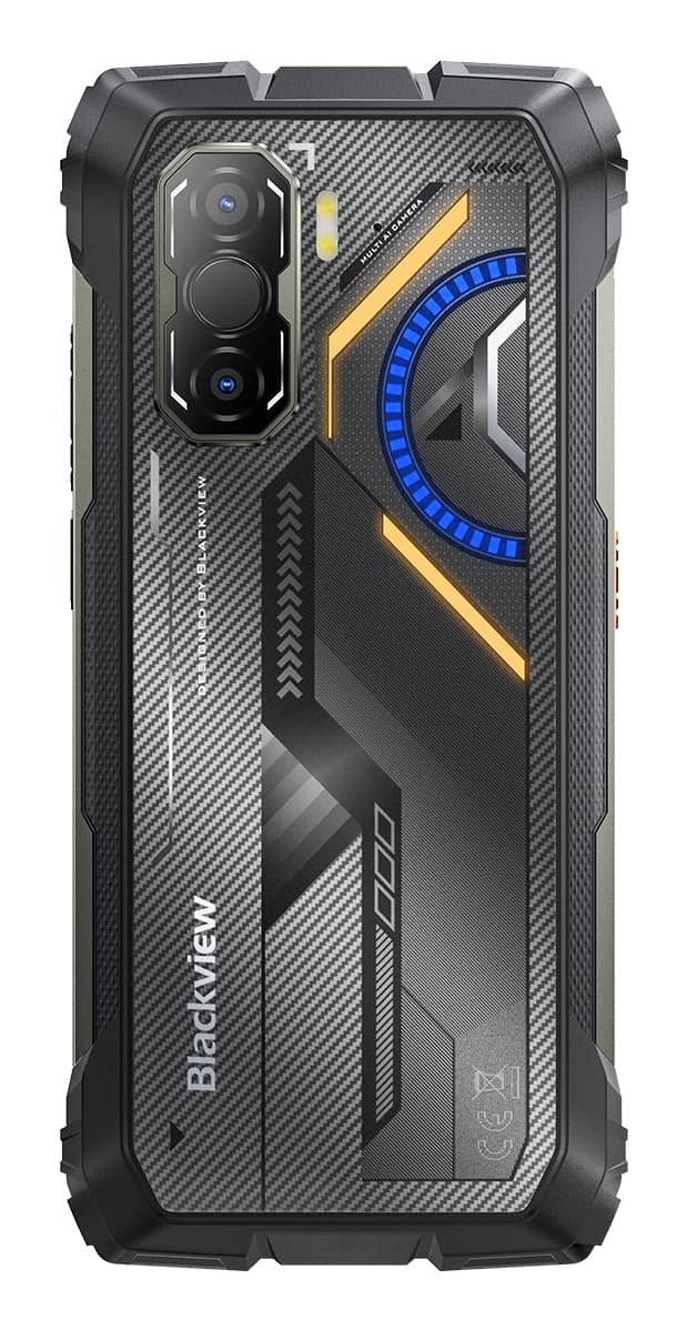 Blackview ROCK 3 LTE 6.78-inch FHD+ 2460x1080 120Hz 8+256GB MT Helio G100 Octa-Core 2.2GHz 50MP Front 108MP Rear Thermal imaging camera NFC FG MIL-STD-810H 10000mAh Wireless Charging Fingerprint Android 16 Bk "BVROCK3_BK_EU" — miniatură