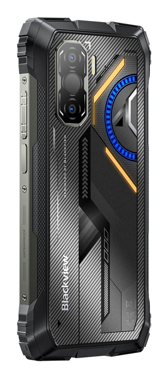 Blackview ROCK 3 LTE 6.78-inch FHD+ 2460x1080 120Hz 8+256GB MT Helio G100 Octa-Core 2.2GHz 50MP Front 108MP Rear Thermal imaging camera NFC FG MIL-STD-810H 10000mAh Wireless Charging Fingerprint Android 16 Bk "BVROCK3_BK_EU" — miniatură