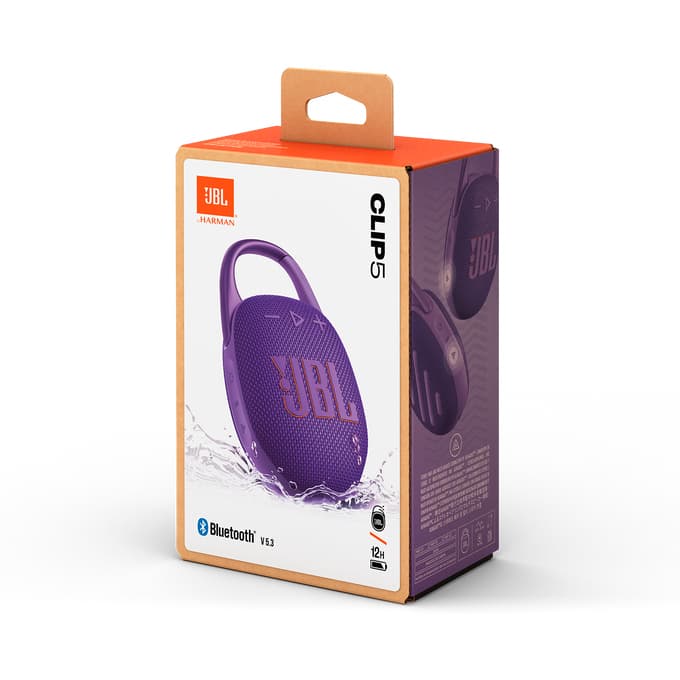 Boxa portabila CLIP 5, Bluetooth,1400 mAh, Mov "JBLCLIP5PUR" — miniatură